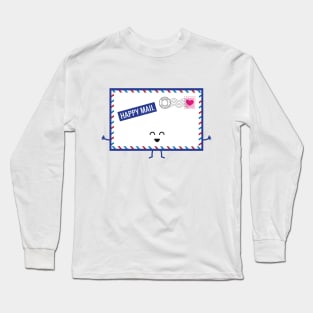 Happy Mail | by queenie's cards Long Sleeve T-Shirt